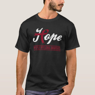 Camiseta Esperanza Mieloma Múltiple Conciencia Borgoña Cint
