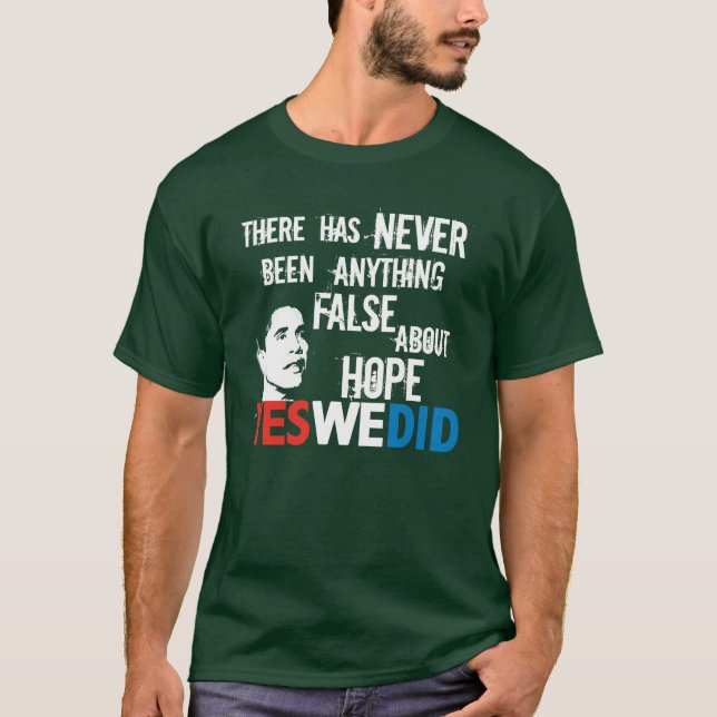 Camiseta Esperanza nunca falsa de Obama (Anverso)