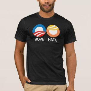 Camiseta ESPERANZA (Obama) contra el ODIO (triunfo)