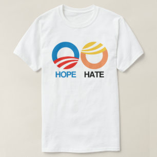 Camiseta ESPERANZA (Obama) vs. ODIO (Trump)