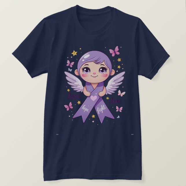 Camiseta Esperanza para combatir el cáncer de páncreas (Anverso del diseño)