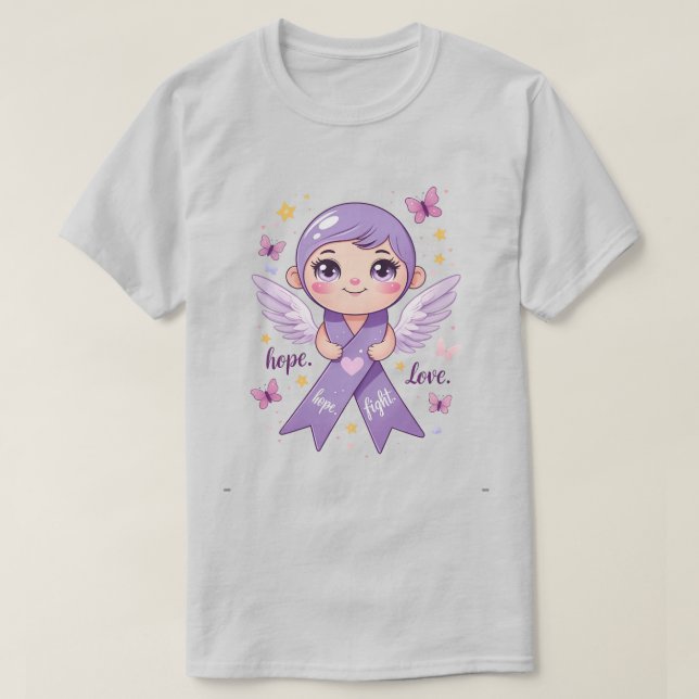 Camiseta Esperanza para combatir el cáncer de páncreas (Diseño del anverso)