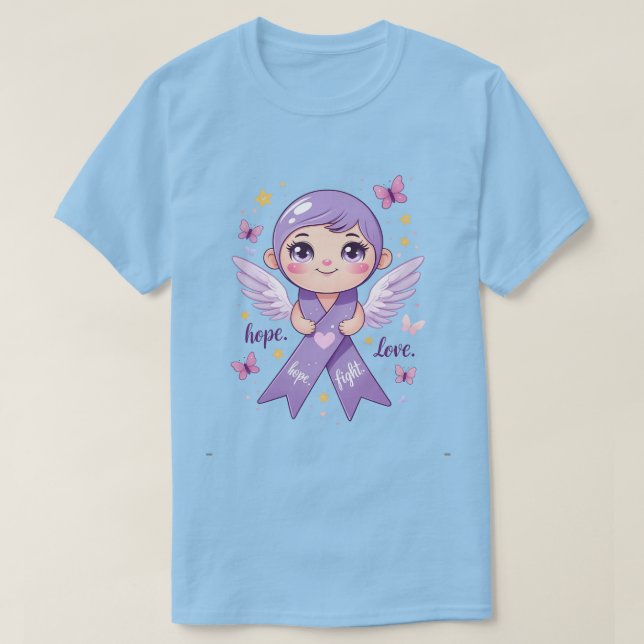 Camiseta Esperanza para combatir el cáncer de páncreas (Diseño del anverso)