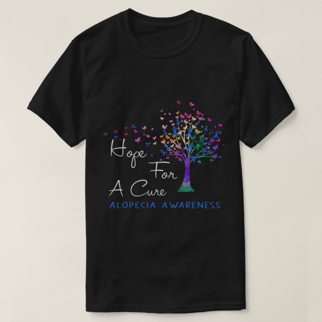 Camiseta Esperanza Para Una Cinta De Árbol De Conciencia De (Diseño del anverso)