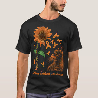 Camiseta Esperanza Para Una Cura De Gato Y De Esclerosis Mú
