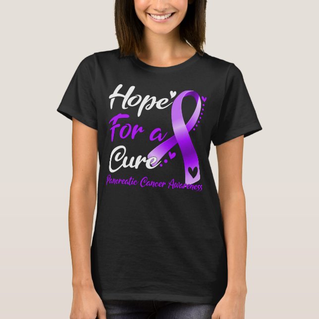 Camiseta Esperanza Para Una Cura De La Conciencia Pancreáti (Anverso)