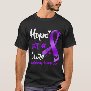 Camiseta Esperanza Para Una Cura Epilepsia Conciencia Cinta