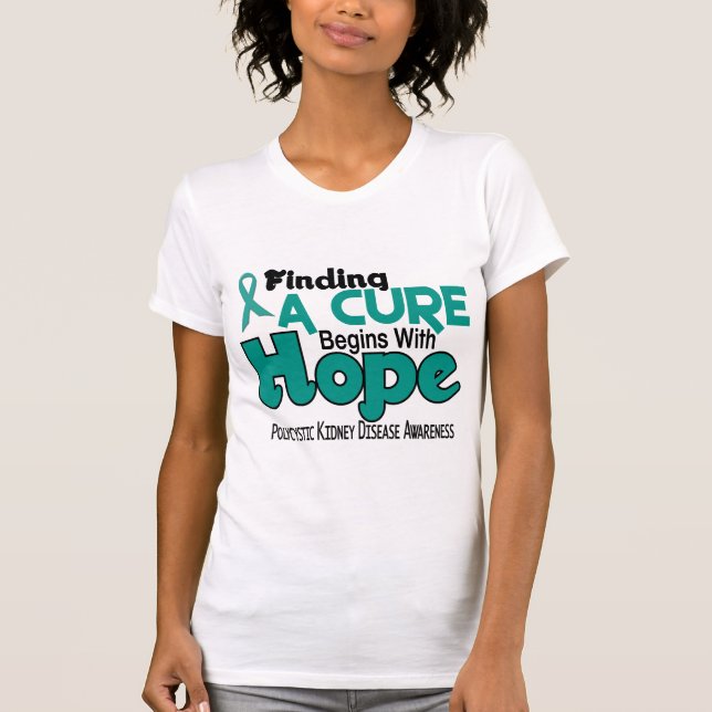Camiseta ESPERANZA policística 5 de la enfermedad de riñón (Anverso)