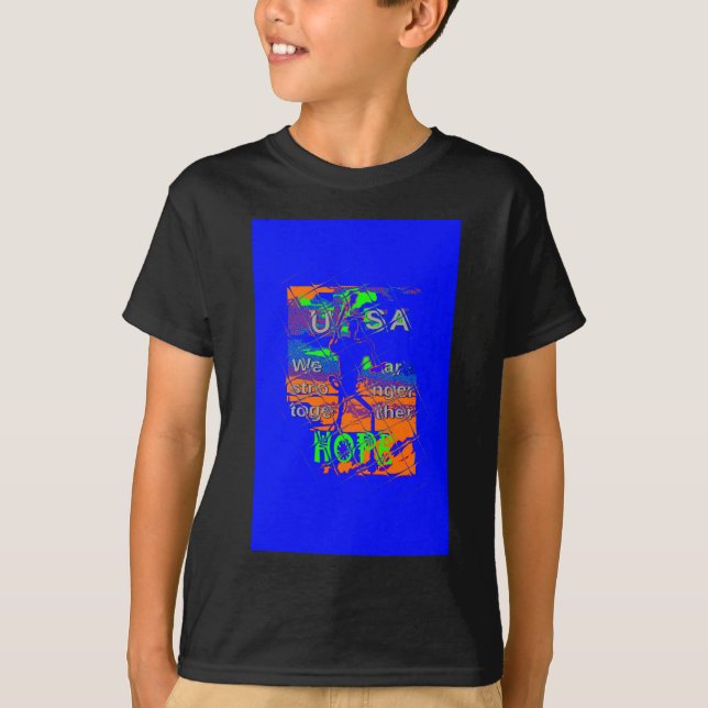 Camiseta Esperanza psicodélica de Estados Unidos: Arte de l (Anverso)