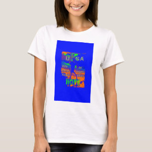 Camiseta Esperanza psicodélica de Estados Unidos: Arte de l