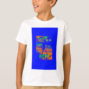 Camiseta Esperanza psicodélica de Estados Unidos: Arte de l