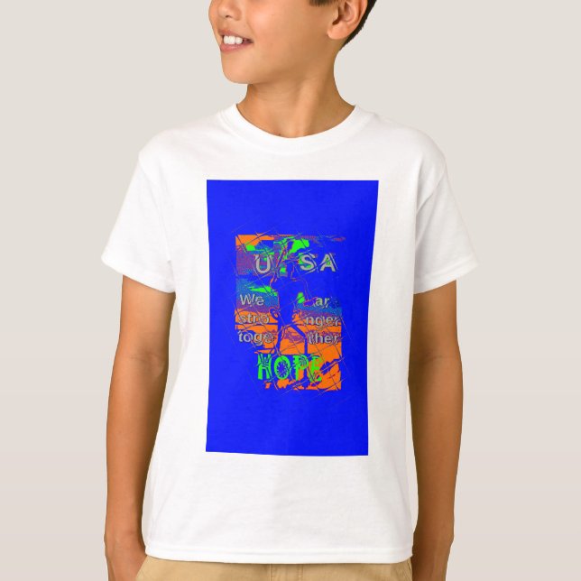 Camiseta Esperanza psicodélica de Estados Unidos: Arte de l (Anverso)