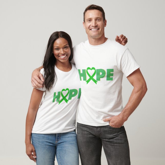 CAMISETA ESPERANZA/ RIBÓN VERDE/ CONCIENCIA/ UNISEX (Unisexo)