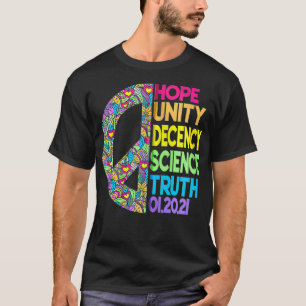 Camiseta ESPERANZA UNIDAD DECENCIA CIENCIA VERDAD Igualdad