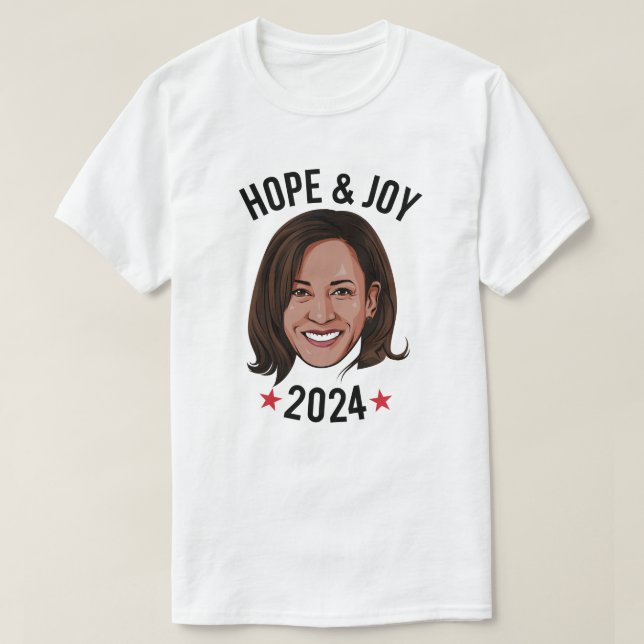 Camiseta Esperanza y alegría - Kamala (Diseño del anverso)