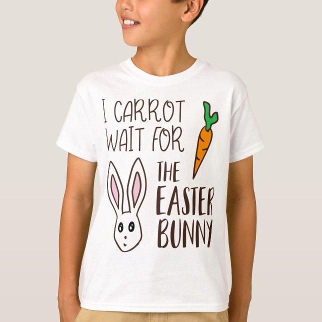 Camiseta Esperar A La Cura Humorística Del Conejo De Pascua (Anverso)