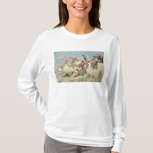 Camiseta Esperar la bendición fuera de Roma (Anverso)