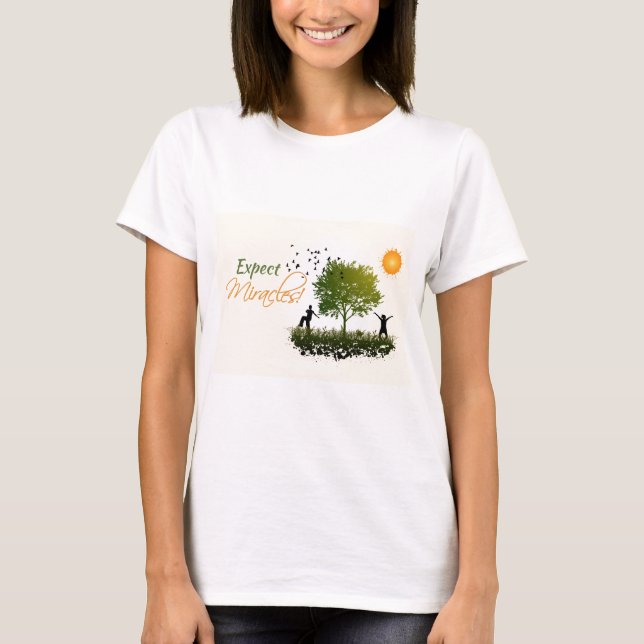 Camiseta Esperar milagros (Anverso)