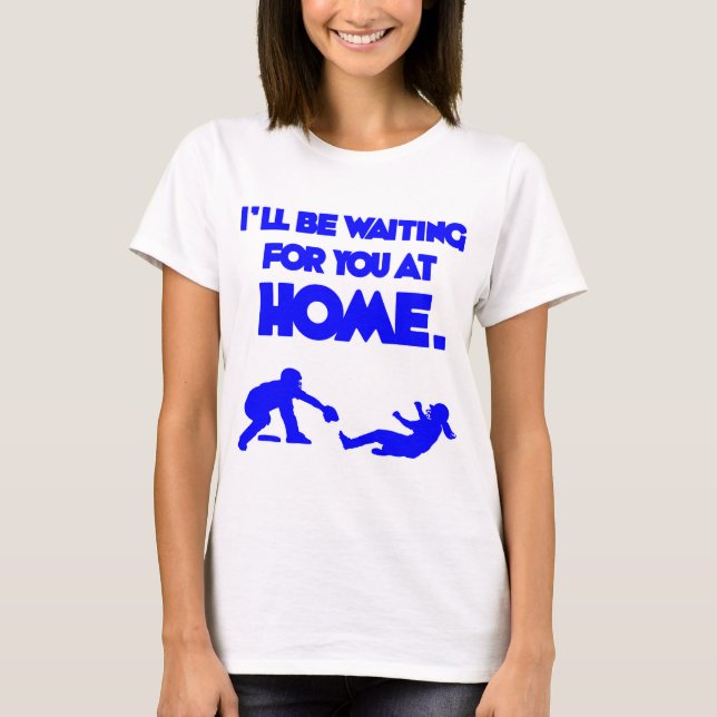 Camiseta Esperarle, azul (Anverso)