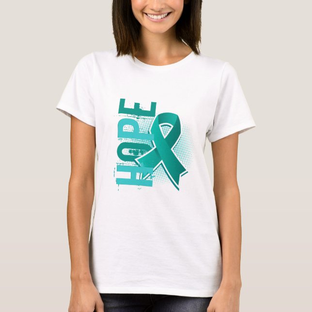 Camiseta Esperemos 2 Cáncer de Ovario (Anverso)