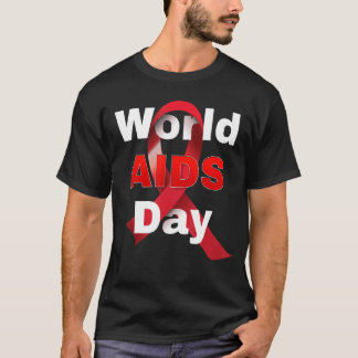 Camiseta Esperemos que la cinta roja del VIH tome concienci