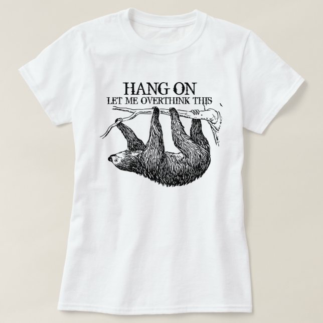 Camiseta Esperen, déjenme sobrepensar esta espumosa camiset (Diseño del anverso)