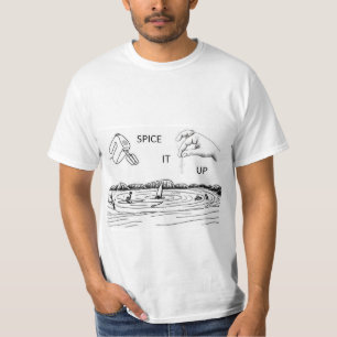 Camiseta espérenlo con T-Shirt de dos lados