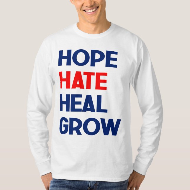 Camiseta Espero que crezca el odio, Kamala Harris 2024 pres (Anverso)