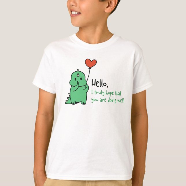 Camiseta Espero que estés muy bien  (Anverso)