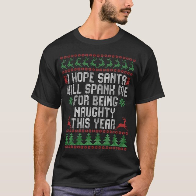 Camiseta Espero Que Papá Noel Me Lance Por Ser Raro Esto (Anverso)