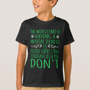 Camiseta Espero Que Se Comporte En El Gráfico De Conciencia