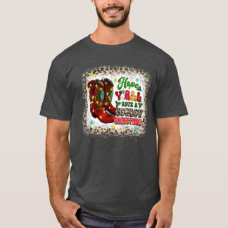Camiseta Espero que todos tengan Navidades de Cowboy Santa 