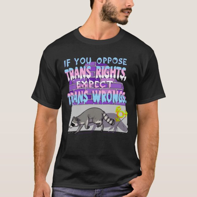 Camiseta Espero trans malos mapache chico (Anverso)