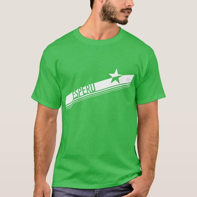 Camiseta ¡Esperu! (Texto blanco) (Anverso)