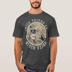 Camiseta Espesos De Bruja Vibes Bruja Halloween Lo Par
