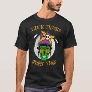 Camiseta Espesos Gruesos Vibes Espeluznantes Desordenado Bu