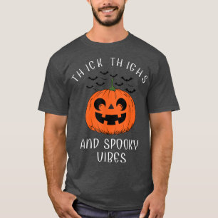 Camiseta Espesos pesados Vibes espeluznantes Fantasma de ca
