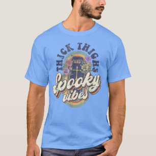 Camiseta Espesos pesados Vibes Retro Coffin Happy Hallo