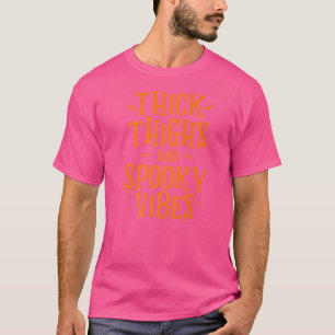 Camiseta Espesos Y Espectaculares Vibes Aterradoras Mujeres