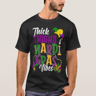 Camiseta Espesos Y Vibes Mardi Gras Disfraces P