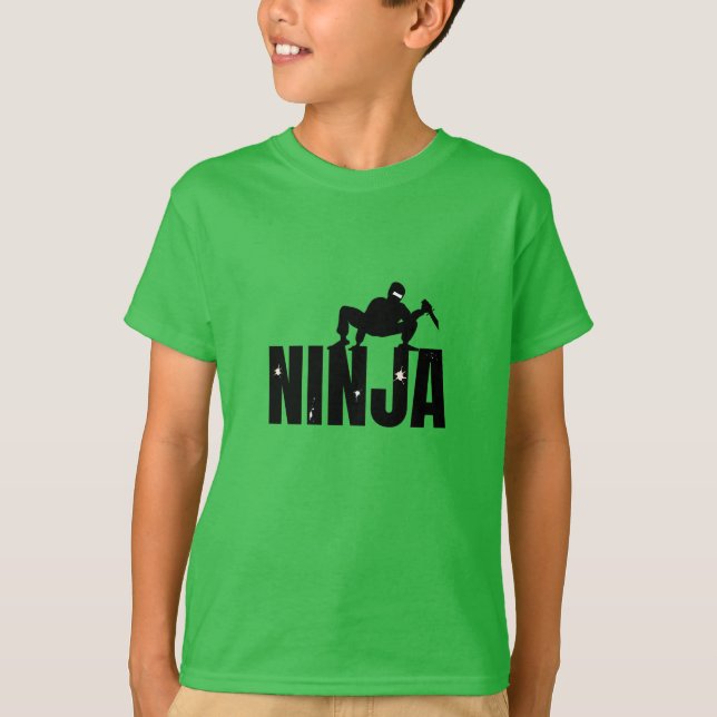 Camiseta espía Ninja para niños (Anverso)
