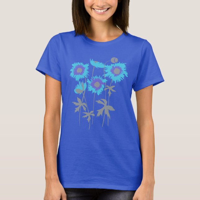 Camiseta Espías graficas estetizadas espías azul morado y g (Anverso)