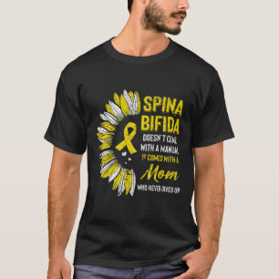 Camiseta Espina Bifida Conciencia Mamá Madre Girasol Amaril