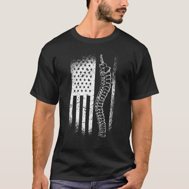 Camiseta Espina de bandera estadounidense (Anverso)