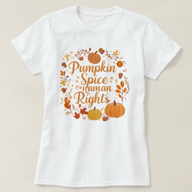 Camiseta Espina de calabaza caprichosa de gráfico de derech (Diseño del anverso)