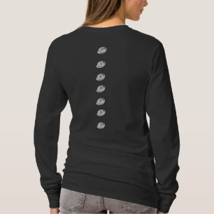 Camiseta espina dorsal de los pilates