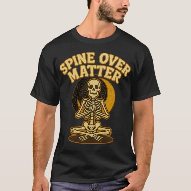 Camiseta Espina sobre el esqueleto de la materia Yoga Vinta (Anverso)