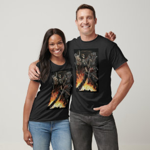 Camiseta Espinazo metalizado pesado