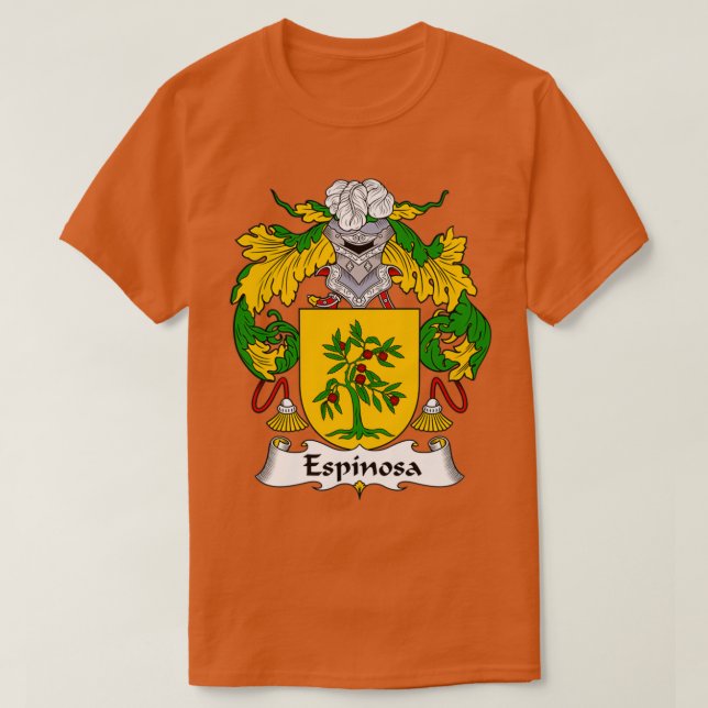 Camiseta Espinosa Coat of Arms Family Crest  (Diseño del anverso)