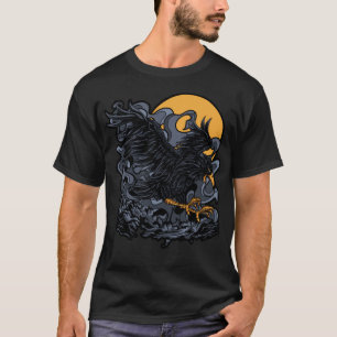 Camiseta Espinosa luna de cuervo negra